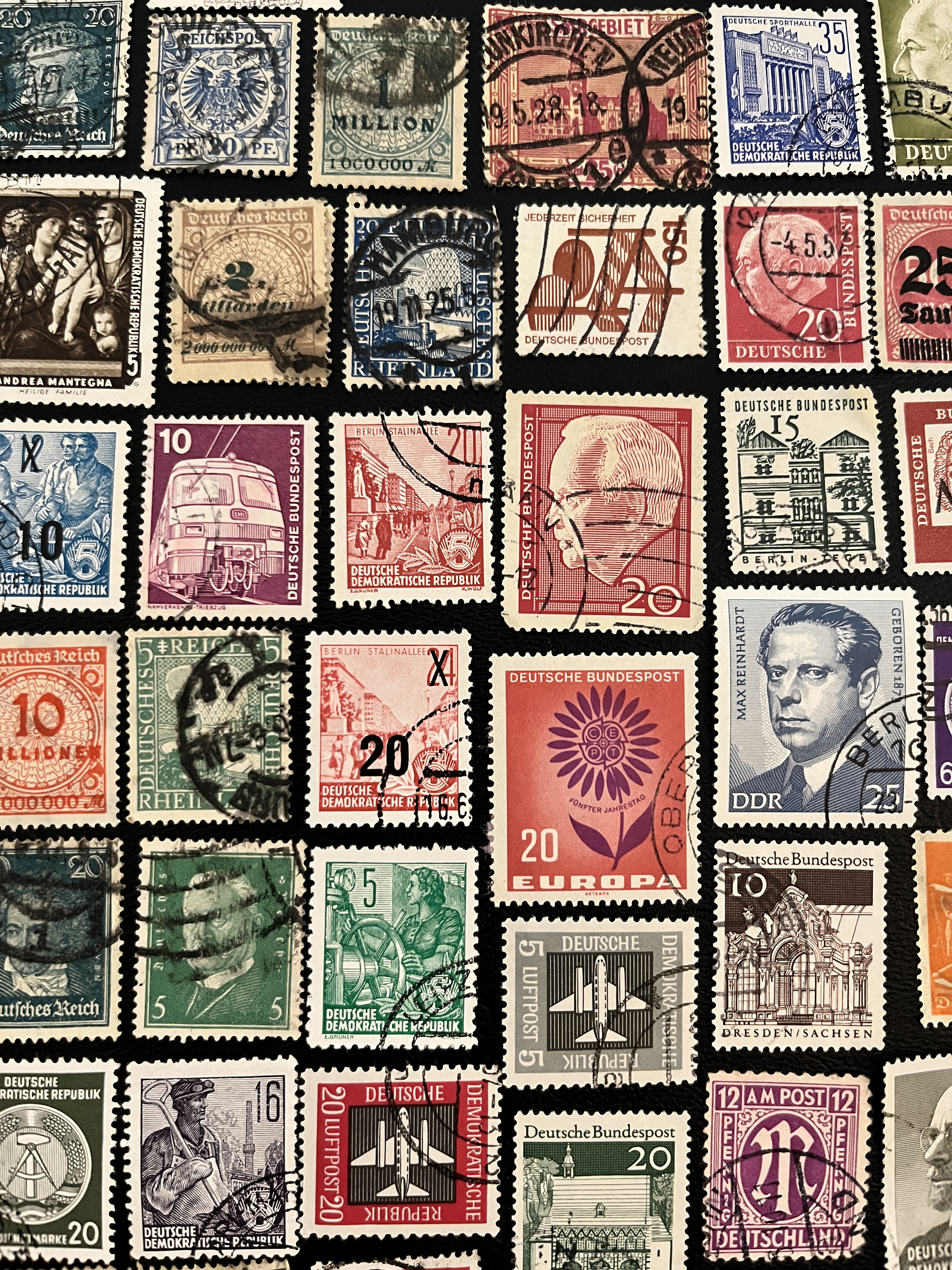 50枚のドイツ切手ファンパック // 50種類の使用済みドイツ切手のセット