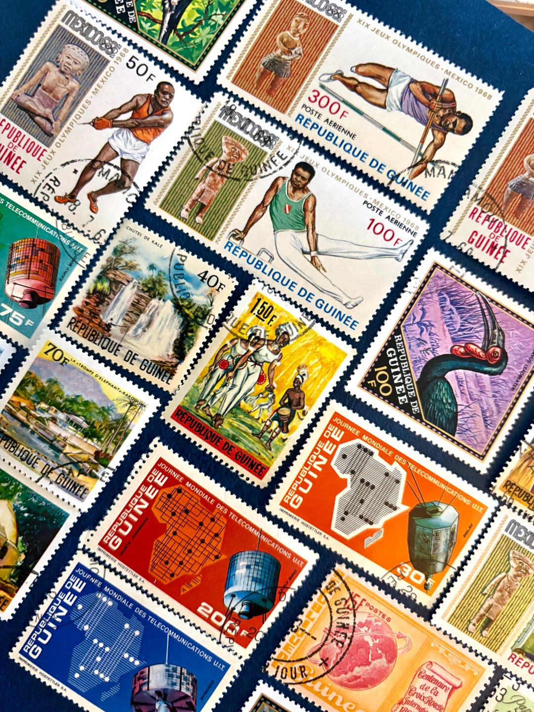 GUINEA Fun Pack: 20 Different Used Random Guinean Stamps - Etsy