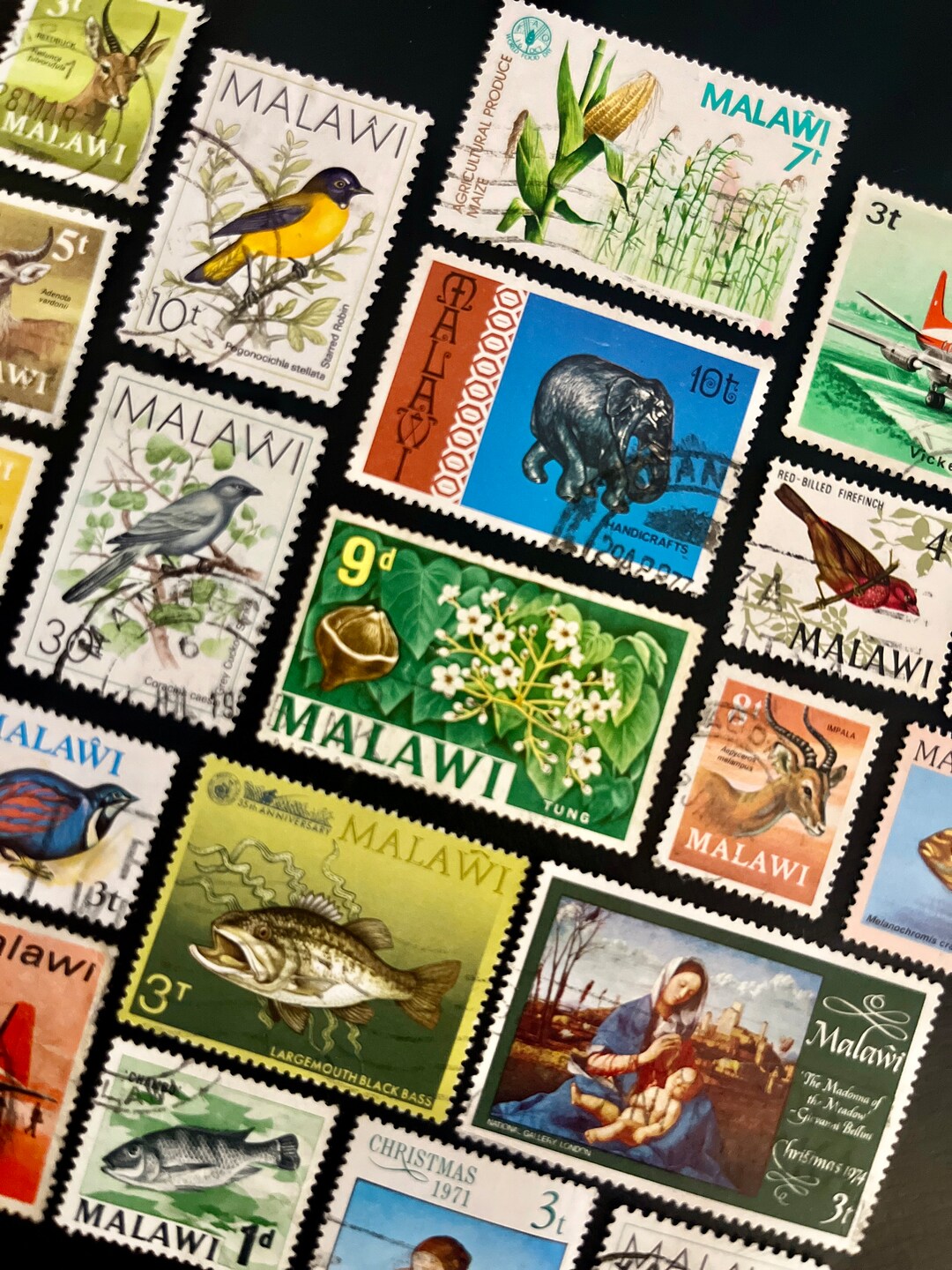 MALAWI Fun Pack: 20 Different Used Random Malawian Stamps - Etsy