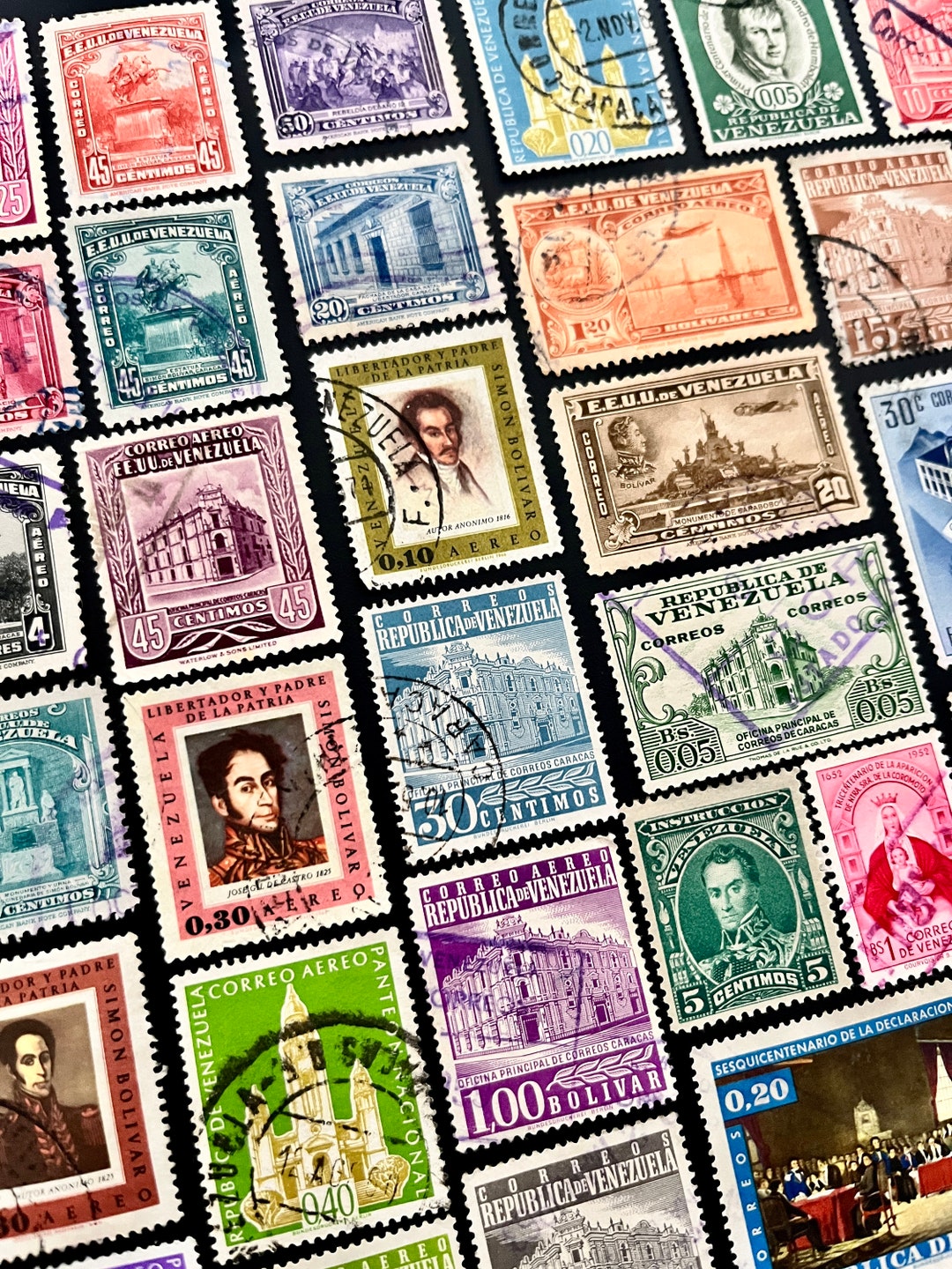 VENEZUELA Stamp Fun Pack: 20 Different Random Used VENEZUELAN Vintage ...