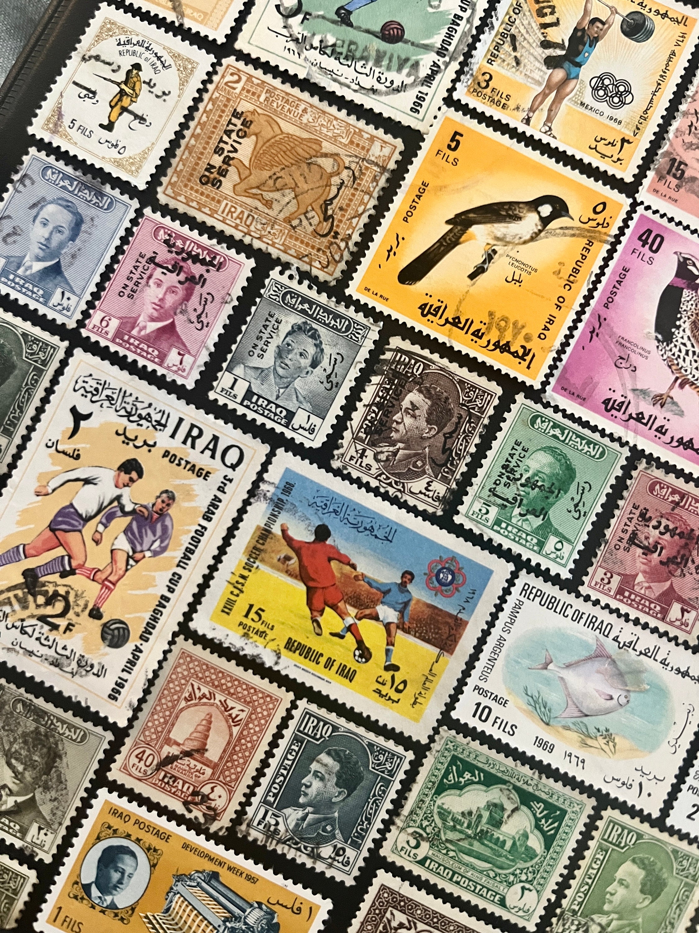 IRAQ Fun Pack: 20 Different Used Random Iraqi Stamps - Etsy