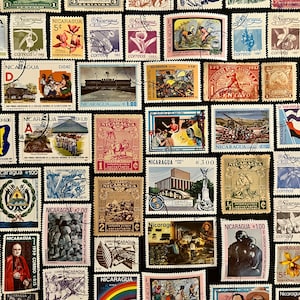 50 Stempel NICARAGUA Fun Pack // 50 verschiedene, zufällig verwendete Briefmarken aus Nicaragua // Vintage Stamps // Philatelie // Scrapbooking, Art Project