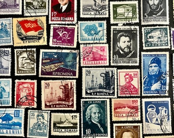 1972年 ルーマニア ポスタ・ロマーナ 船舶切手 – 使用済み 50枚 3.25
