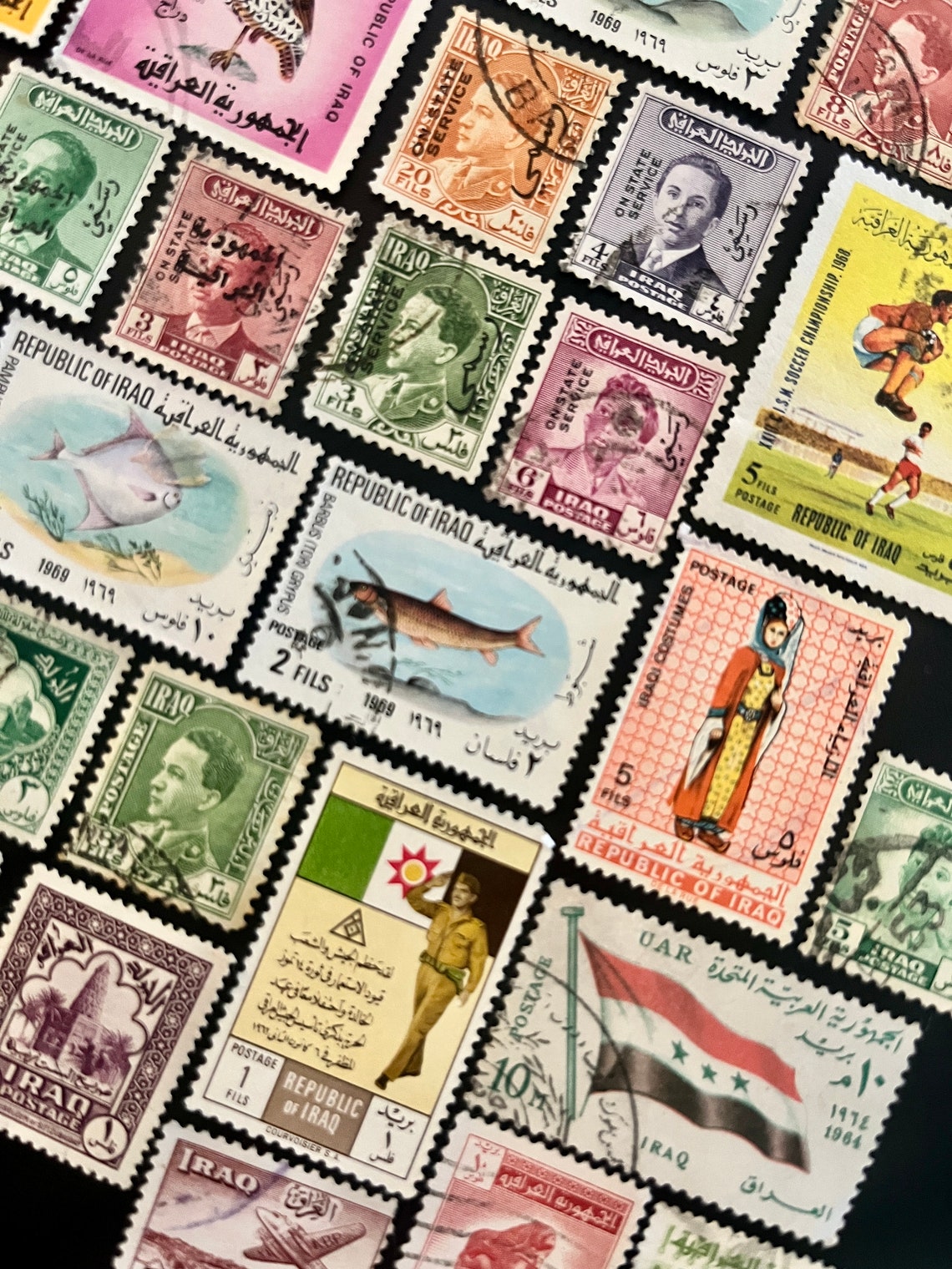IRAQ Fun Pack: 20 Different Used Random Iraqi Stamps - Etsy