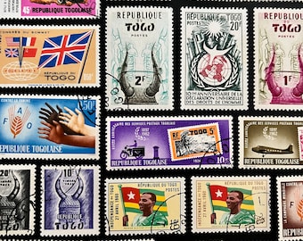 TOGO Stamp Fun Pack: 20 Different Used Random TOGOLESE Vintage  display picture 1