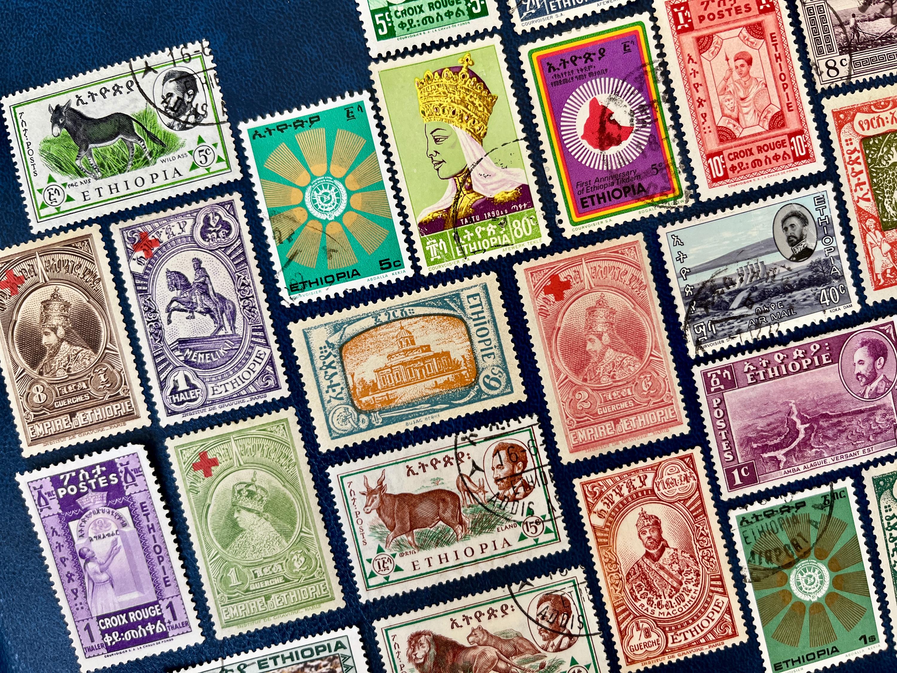 20 Stamp ETHIOPIA Fun Pack // Lot of 20 Different Used Ethiopian Stamps ...