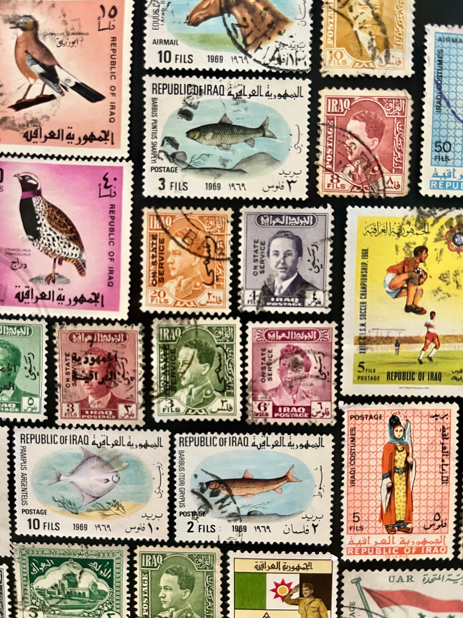 IRAQ Fun Pack: 20 Different Used Random Iraqi Stamps - Etsy