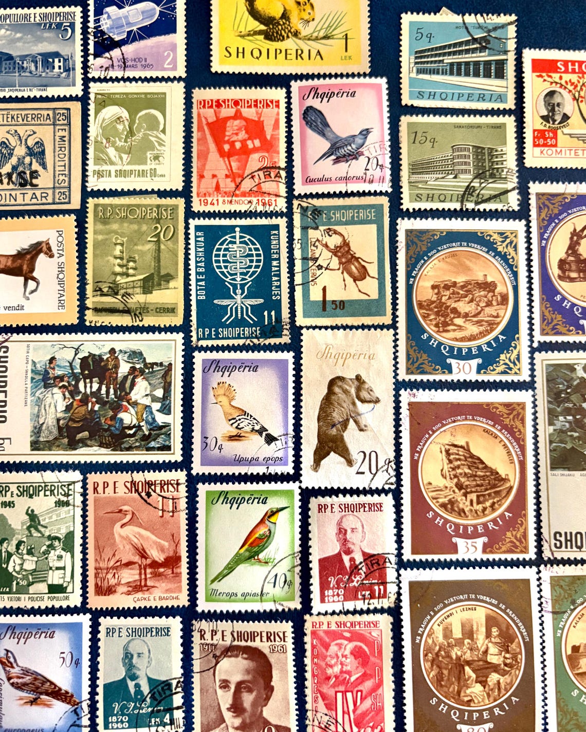 20 Stamp ALBANIA Fun Pack / Lot of 20 Different Used Albanian Stamps ...