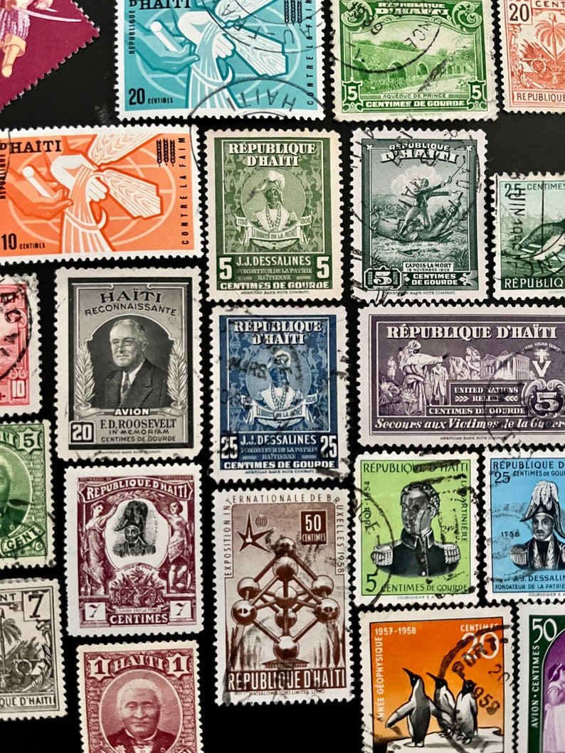 HAITI Fun Pack: 20 Different Used Random Haitian Stamps - Etsy