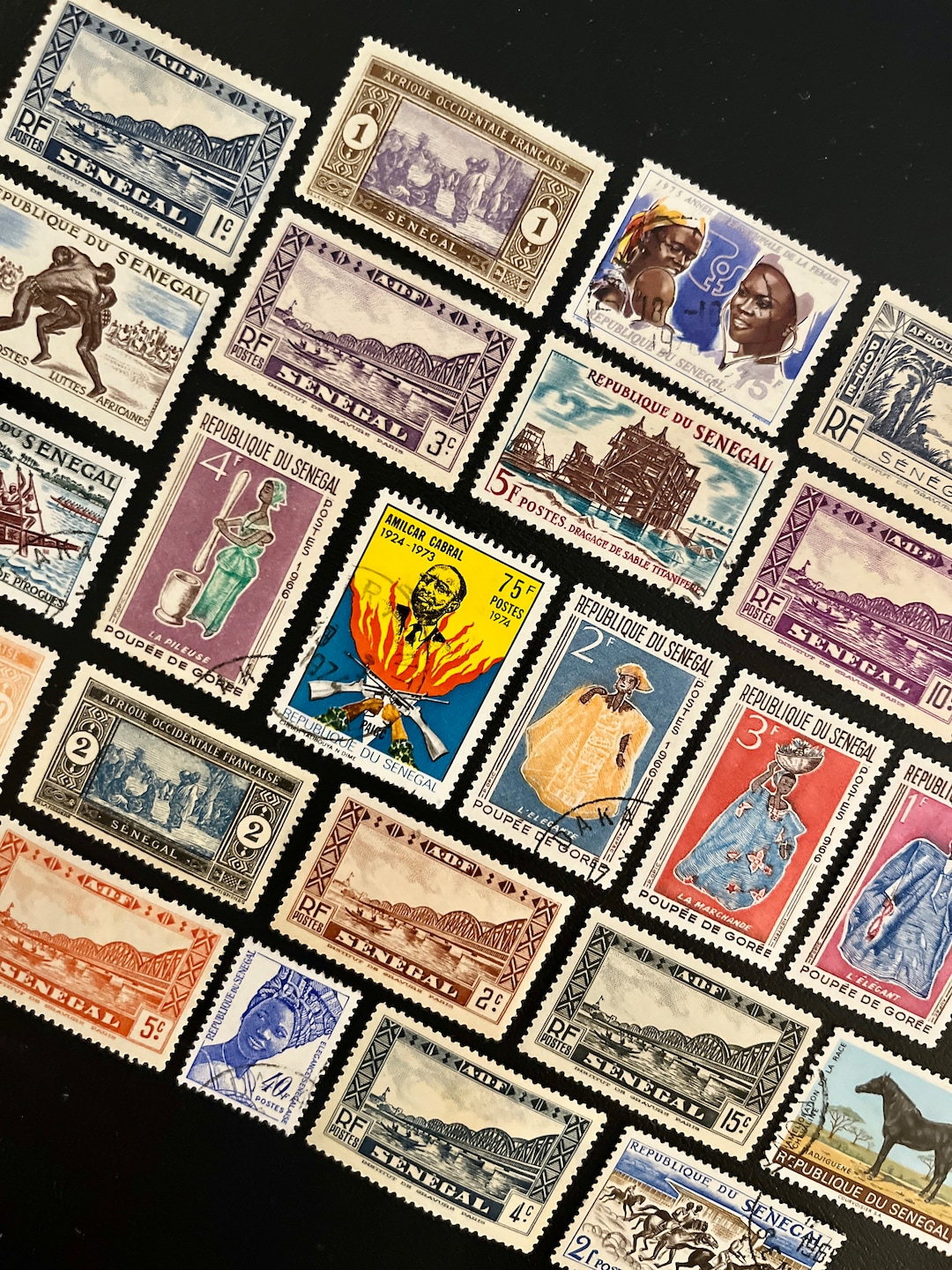 SENEGAL Stamp Fun Pack: 20 Different Used Random Senegalese Vintage ...