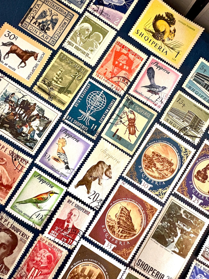 ALBANIA Fun Pack: 20 Different Random Used Albanian Stamps - Etsy