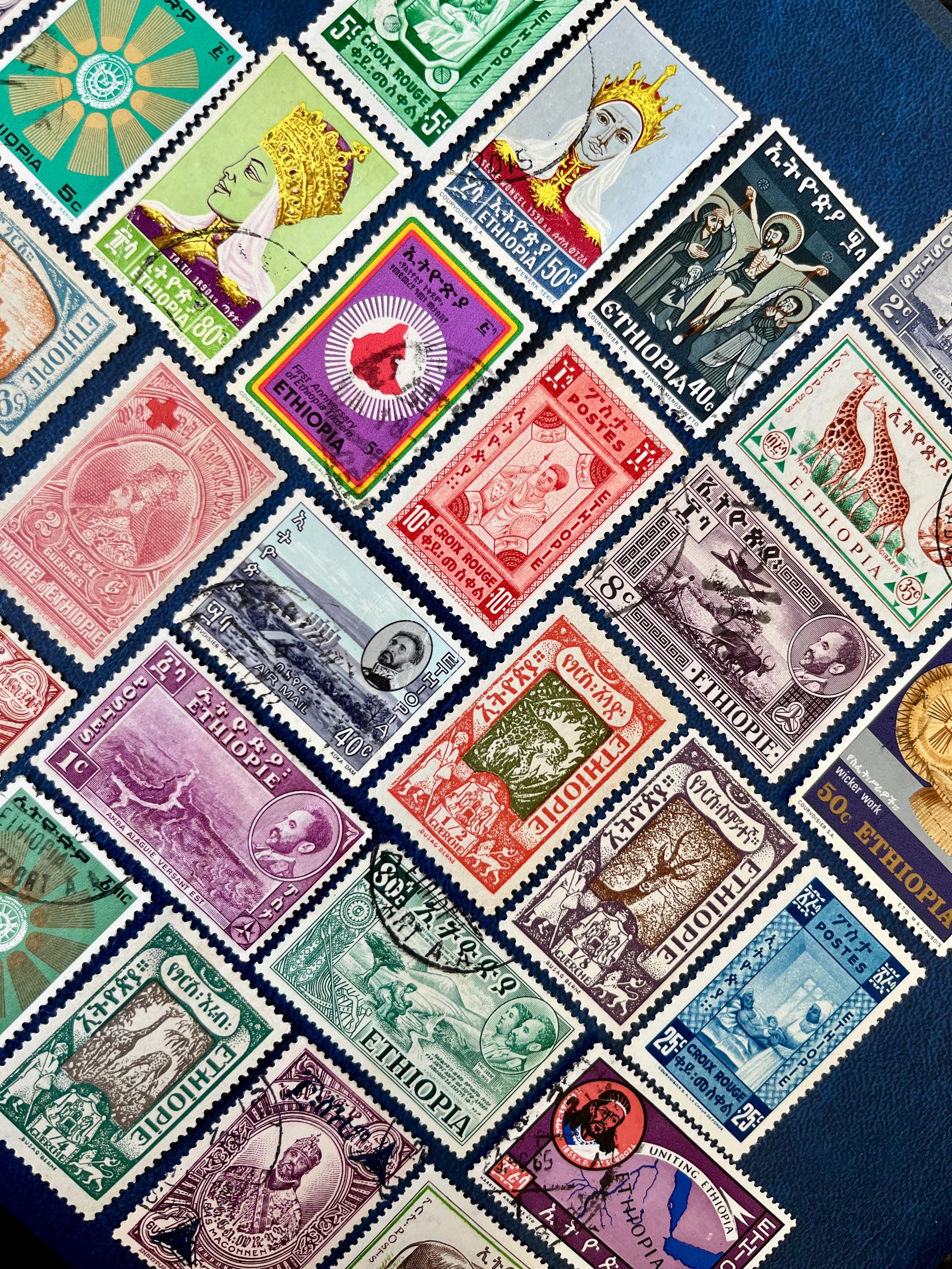 20 Stamp ETHIOPIA Fun Pack // Lot of 20 Different Used Ethiopian Stamps ...