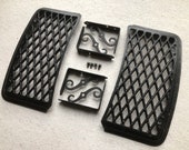 Vermont Castings Vigilant Black Warming Shelf Shelves (x2) Excellent w Brackets