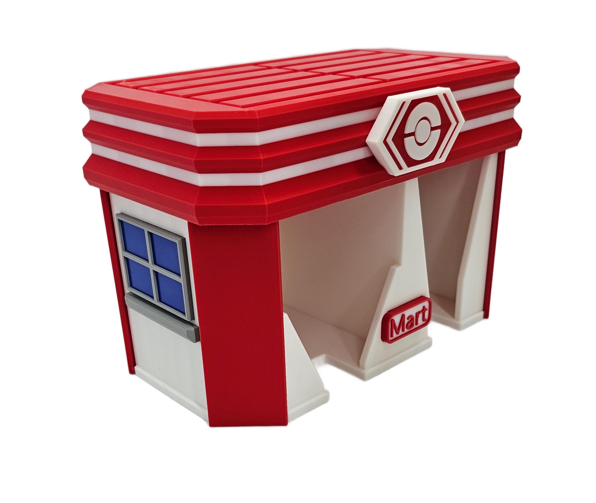 Pokemon Capture Box Pokémon TCG Poké Mart Style Top Loader & Sleeve Storage Box (red ...