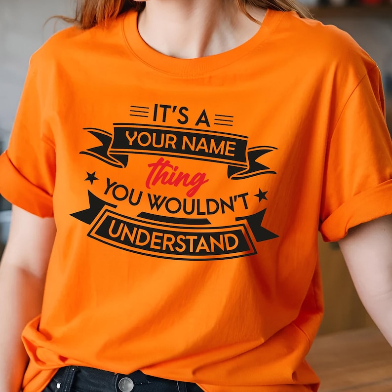 Camiseta personalizada "It's A Name Thing" para reuniones familiares. imagen 5