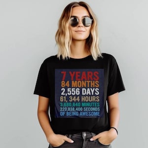 Personalized Year Months Days Hours Minutes Seconds Shirt, Personalized Birthday Tee, Custom Birthday Party Tee, Birthday Gift T Shirt