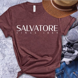 Salvatore T-Shirt, Gift For Women and Man Unisex T-Shirt Mystic Fall, Salvatore 1864, Vampire Dairies Women Tee Gift
