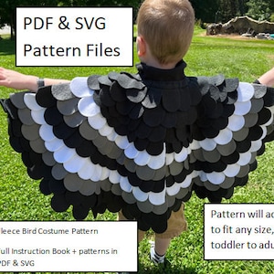Bird Wings Costume Pattern -- Child to Adult