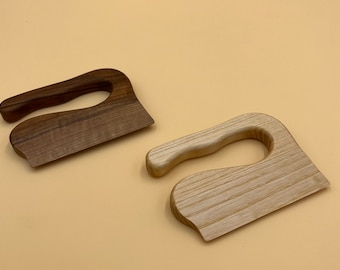 Cuchillo Montessori, cuchillo de corte seguro, cuchillo de madera para niños, cuchillo para niños pequeños, cuchillo de madera, cuchillo para frutas y verduras