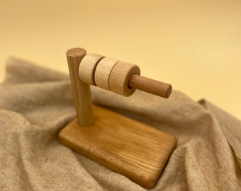 Giocattoli in legno Montessori, Giocattoli educativi, Impilatore orizzontale, Dischi Montessori, Perline da afferrare, Selezionatore Montessori, Coltello di legno per bambini