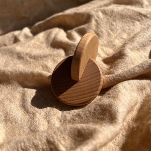Interlocking Montessori discs, Montessori wooden toy, Christmas gift for baby, Montessori sensory toy, Educational toy, Gift for christening
