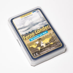 Quatuor des pays : Pays lointains | Jeu du quatuor Trump pour enfants et adultes - petit cadeau pour les voyageurs | Les jeux de cartes de Wendel