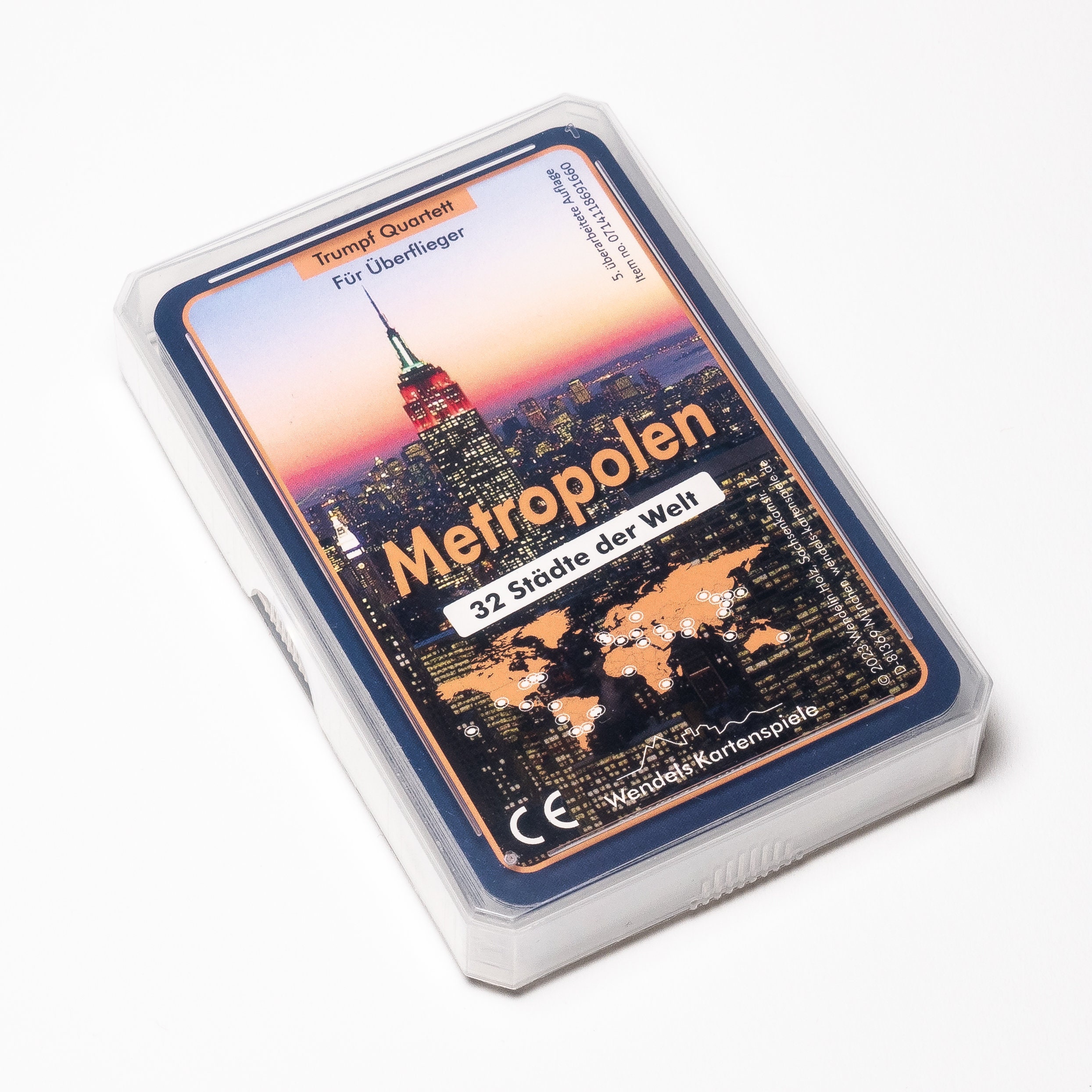 Cities Quartet: Cities of the World | Trumpf Quartet game for children and adults. Small gift for travelers | Wendels Kartenspiele