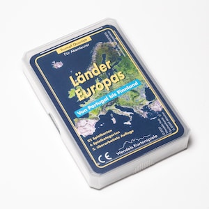 Nations Quartet: European States | Trump Quartet game for all generations. Small gift for travelers  | Wendels Kartenspiele