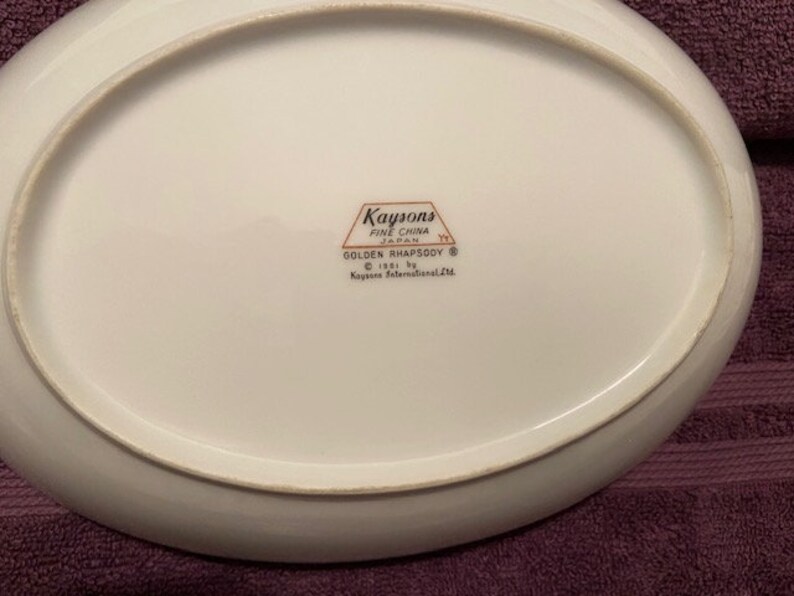 Kaysons Golden Rhapsody Fine China 64 Piece Etsy
