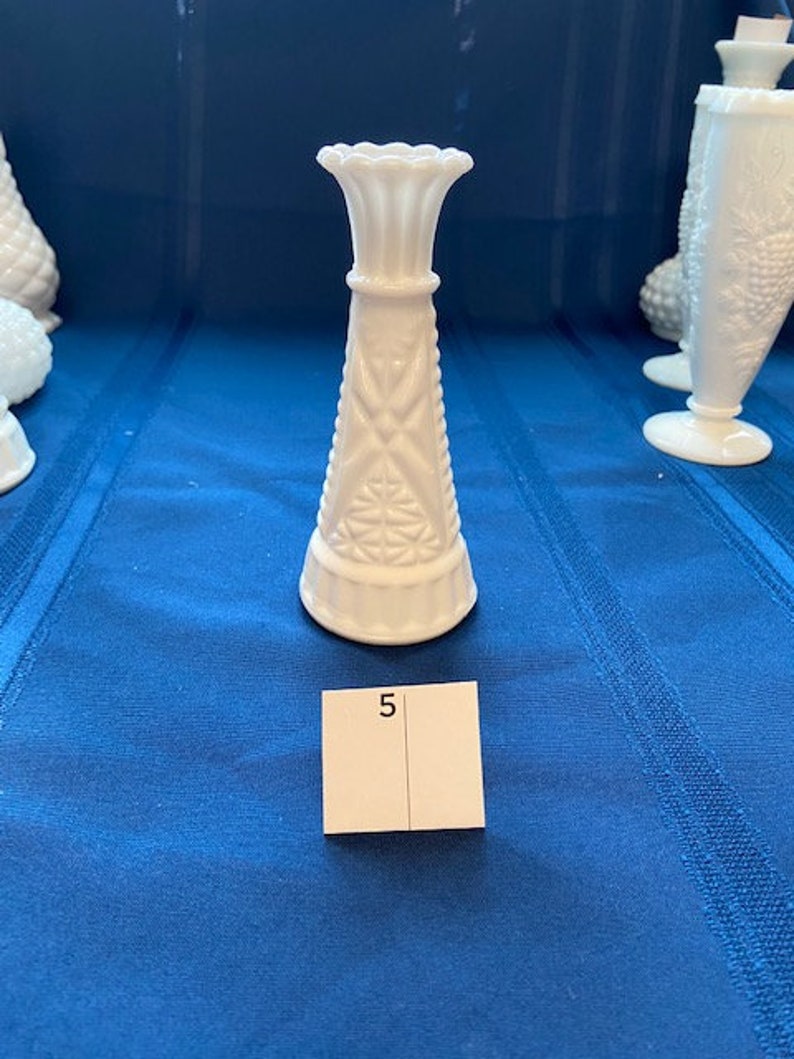Hobnail Milk Glass Vases 5 Choices Etsy