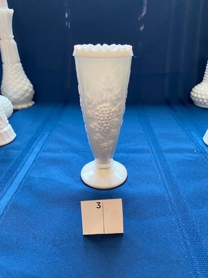 Hobnail Milk Glass Vases 5 Choices Etsy