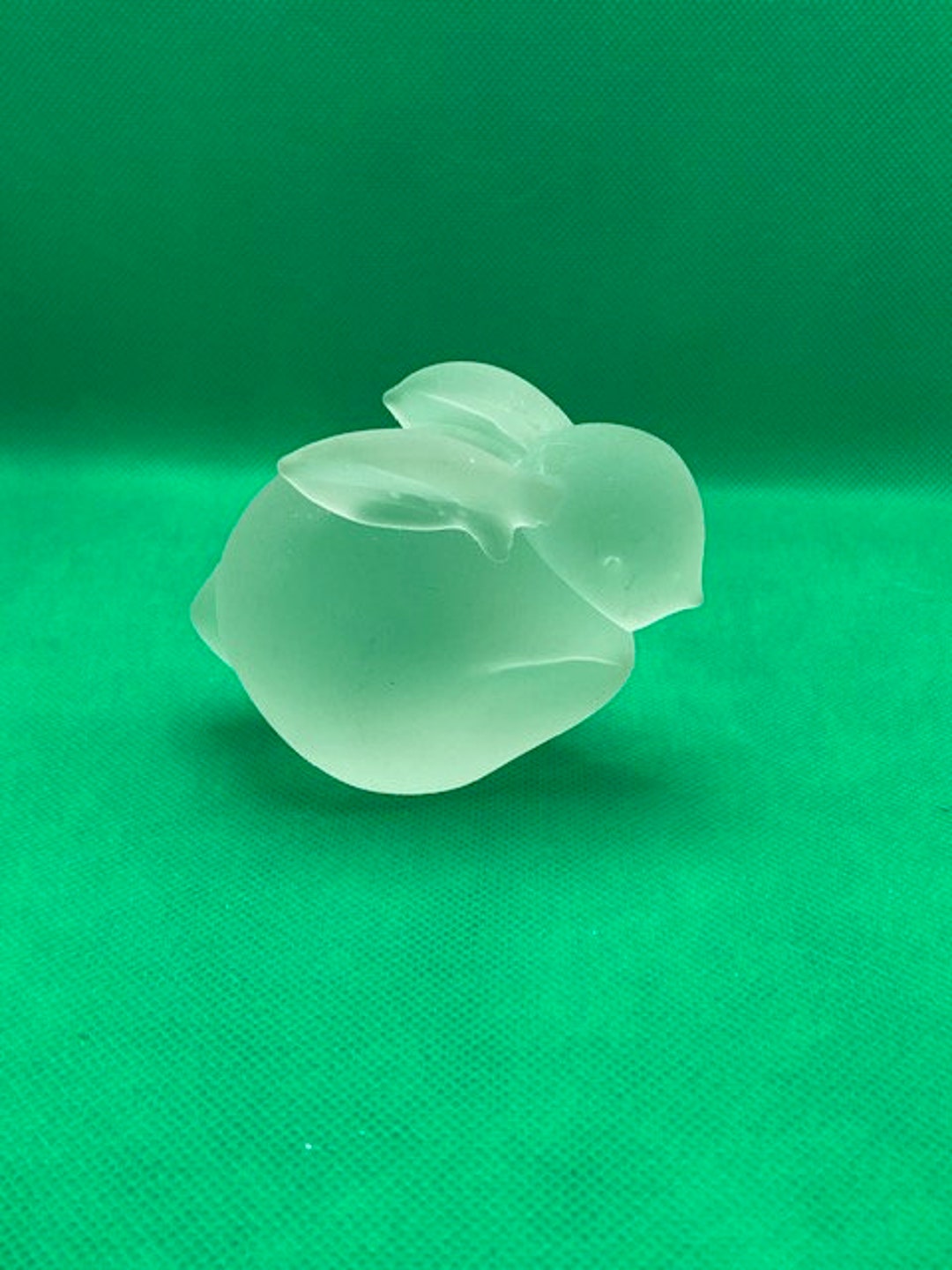 Frosted Glass Bunny Etsy