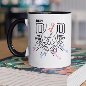 Dad Coffee Cup With Kids Names, Personalized, Gift For Dad, Fathers Day Gift, Birthday Gift for Dad, New Dad Gift,Fathers Day Coffee,Grandpa