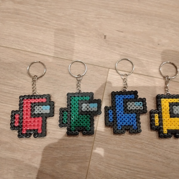 Porte-clés parmi nous - Perler Beads/Fuse Beads/Pixel Art