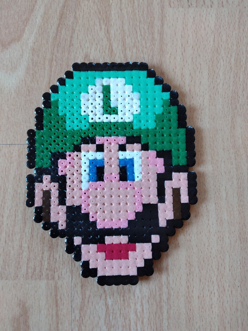 Luigi Pixel Art/perler Beads/fuse Beads Etsy