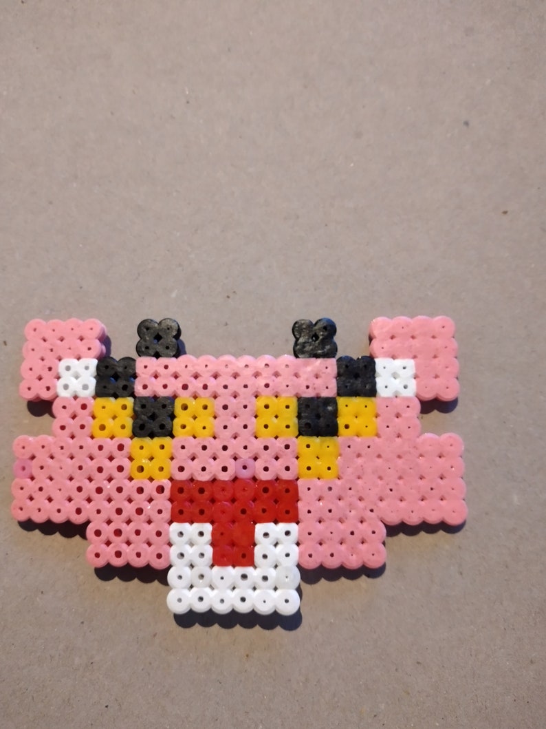 Pink Panther Pixel Art/perler Beads/fuse Beads Etsy Canada