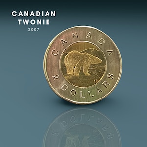 2007 Toonie Stempelglanz | Neue Münze | Royal Kanadische Minze | Zwei Dollar Münze | Münzsammlung