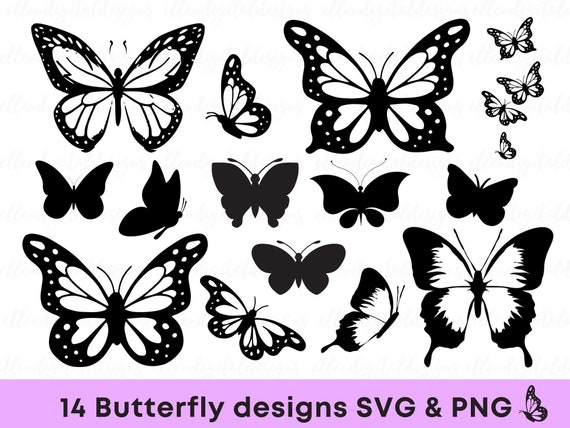 Butterfly Svg Bundle Butterfly Svg Png Butterfly Svg - Etsy