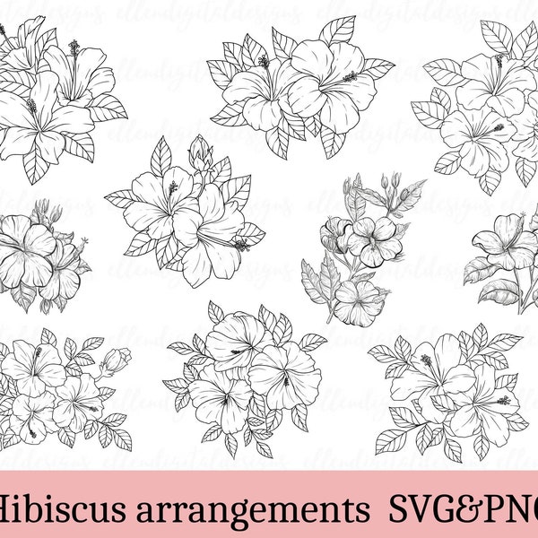 Hibiscus Bouquet - Etsy