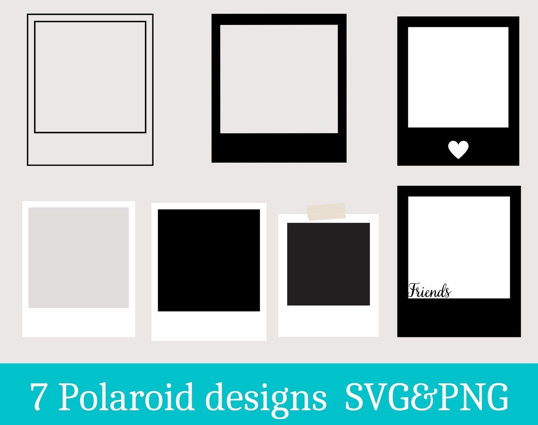 Retro Picture Frames Svg Photo Frames Svg Polaroid Svg Etsy