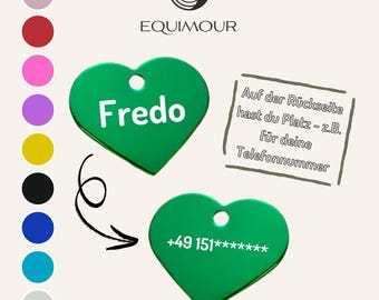 Personalisierbarer Halfter-Anhänger für Pferde oder Hundemarke – individuell gravierbar – Glücksanhänger Geschenkidee Reiter, Tierliebhaber