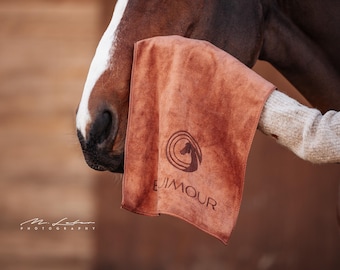 Microfiber towel "PAMINO" | Horse care | Horse | Gift for riders, horse girls, horse, pony, riding, stable | Grooming cloth | Equimour |