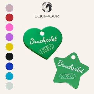 Personalizable | Halter pendant for horses | Bruchpilot | Lucky brand | Gift for rider, horse girl, horse, pony, riding | Equimour |