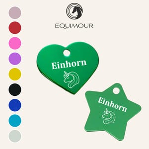 Personalizable | Halter pendant for horses | Unicorn | Lucky stamp | Gift for rider, horse girl, horse, pony, riding | Equimour |