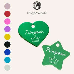 Personalizable | Halter pendant for horses | Princess | Lucky brand | Gift for rider, horse girl, horse, pony, riding | Equimour |