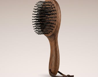 Personalized Mane Brush with Sturdy Pins – Mane & Tail Brush for Thick Long Hair with Custom Engraving