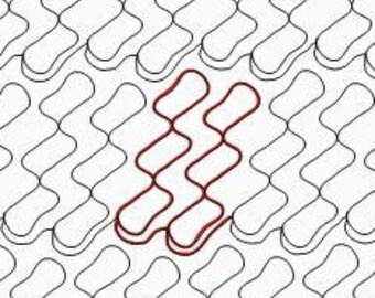 Peanut, Longarm Digital Quilting Designs Pattern E2E E578