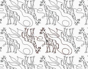 Giraffe, Longarm Digit Quilting Designs Pattern E2E E572