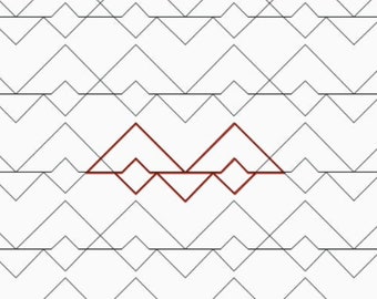 Diamond Mountain, Longarm Digit Quilting Designs Pattern E2E E459
