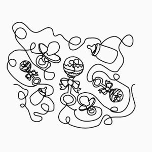 Rattle On, Longarm Quilting Digital Designs Pattern E2E E203